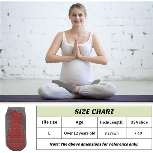 12 Pairs Non Slip Socks Women Yoga Socks with Grips Pilates Socks Anti Slip - Picture 4 of 7